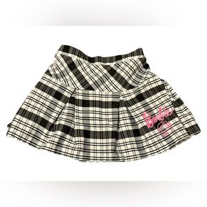 Barbie Plaid Skirt XL 14-16 Pink Logo Y2K Preppy Pleated Collectors Collectible
